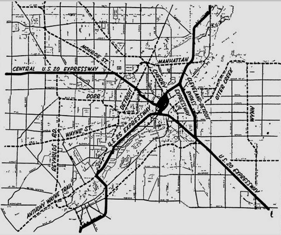 toledo 1949map